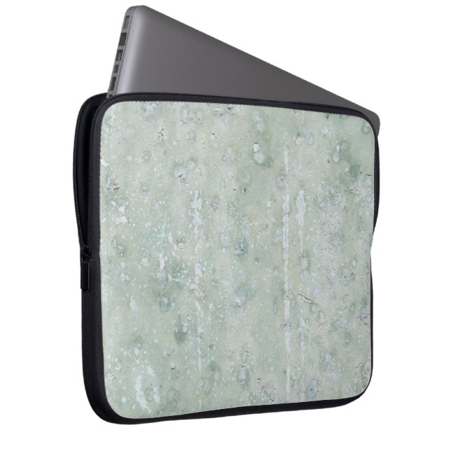 White and Grey Abstract Painting Laptop Sleeve (Front Right)