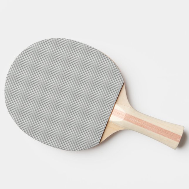 White and Grey Carbon Fibre Graphite Ping Pong Paddle (Side)