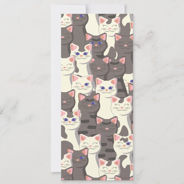 White and grey cats pattern (Front)