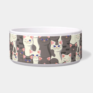 White and grey cats pattern
