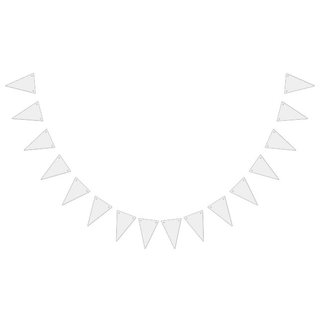 White and grey geometric pattern with interlocking bunting  (All)