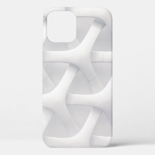 White and grey optical illusion iPhone 12 case