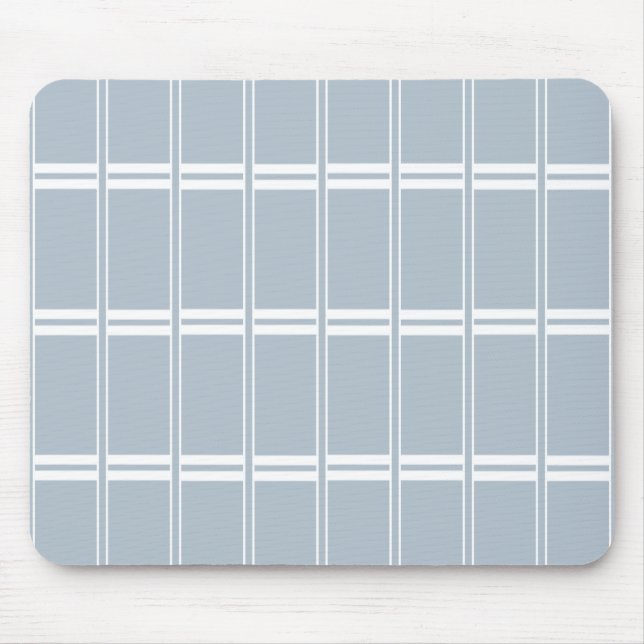 White and grey pattern mouse mat (Front)