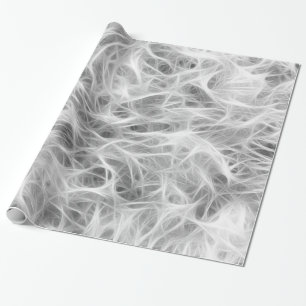 White And Grey Smoke Wrapping Paper