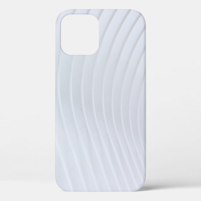 White and grey striped textile Case-Mate iPhone case (Back)