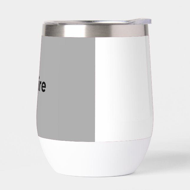 White and grey water bottle  (Left)