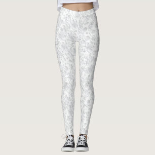 White and lace leggings
