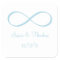 White and Light Blue Infinity Symbol Save the Date