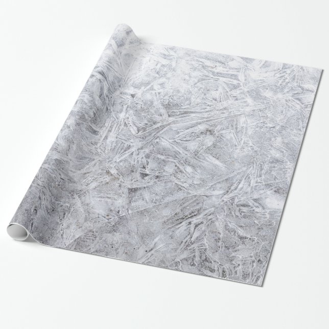 White And Light Grey Background Wrapping Paper (Unrolled)