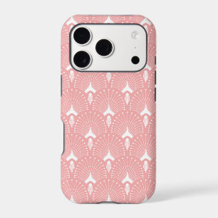 White and link art-deco geometric pattern