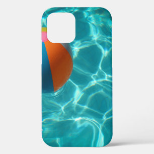 White and multicolored beach ball iPhone 12 case