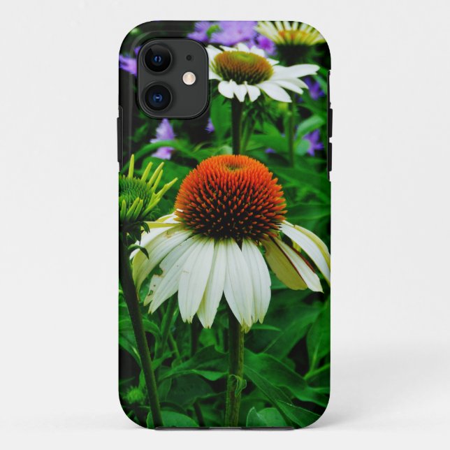 White and Orange ConeFlowers Case-Mate iPhone Case (Back)