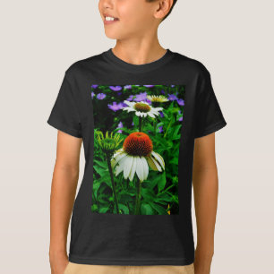 White and Orange ConeFlowers T-Shirt