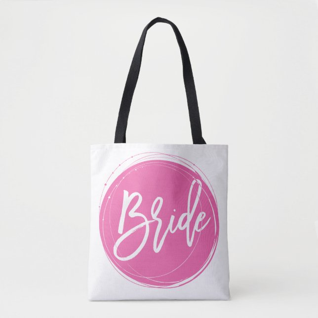 White And Pink Bride Wedding Bags (Front)