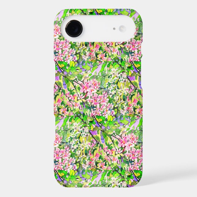 White and pink cherry and apple flowers (Back)