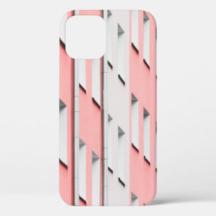 WHITE AND PINK CONCRETE BUILDING iPhone 12 CASE