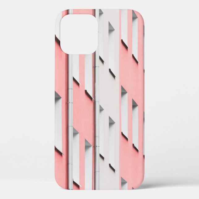 WHITE AND PINK CONCRETE BUILDING Case-Mate iPhone CASE (Back)