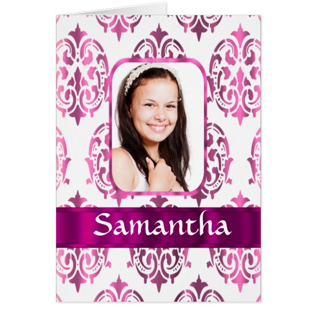 White and pink damask (Front)