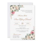 White and pink floral Spanish wedding