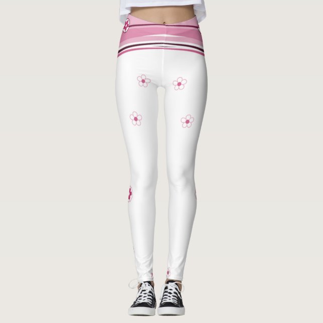 White and Pink Leggings (Front)