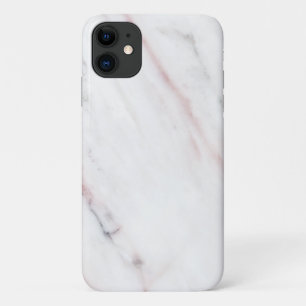 White and Pink Marble Iphone Case