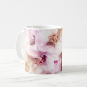 White and Pink Orchids – Elegant Floral  Coffee Mug