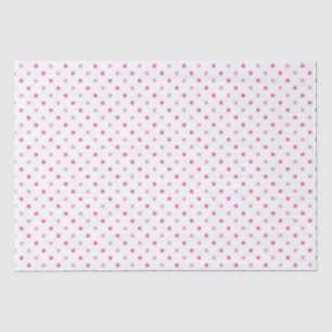 White and Pink Polka Dot Birthday Tissue Paper