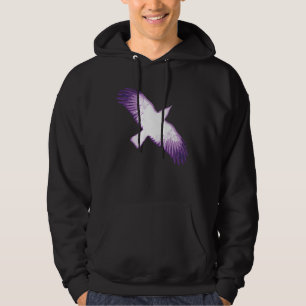 White and Purple Crow Hoodie