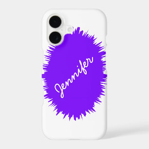White and Purple, Personalized Name,