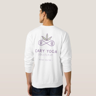 White and Purple Simple - No Hood - Sweatshirt