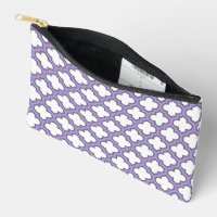 White and Purple Trellis, Lattice, Quatrefoil