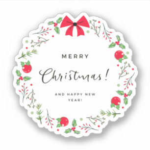 White and Red Modern Festive Holiday Christmas