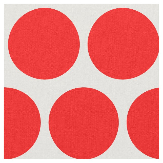 White and Red Polka Dot Fabric (Close Up)