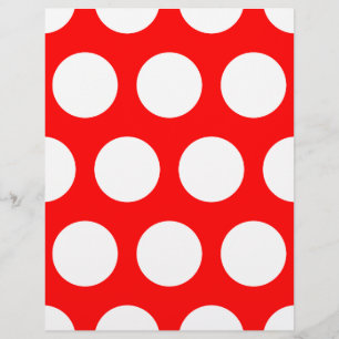 White and Red Polka Dots Flyer