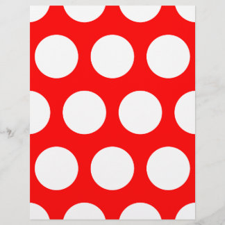 White and Red Polka Dots Flyer