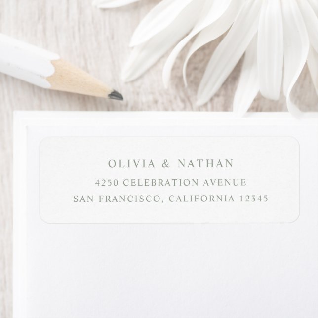 White and Sage Green | Simple Elegant Text (Insitu)