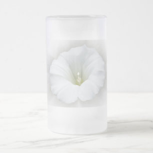 white and shades of grey frosted glass beer mug