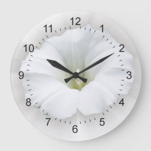 white and shades of grey large clock