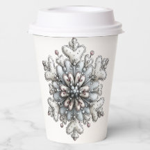WHITE AND SILVER HOLIDAY WINTER SNOWFLAKES