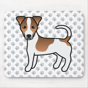 White And Tan Smooth Coat Jack Russell Terrier Dog Mouse Mat
