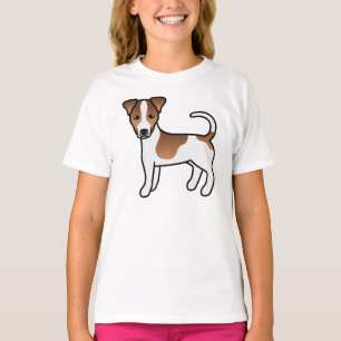 White And Tan Smooth Coat Jack Russell Terrier Dog T-Shirt