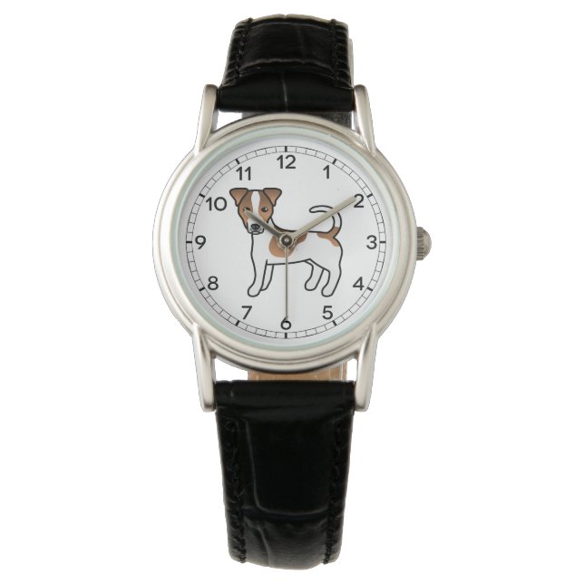 White And Tan Smooth Coat Jack Russell Terrier Dog Watch (Front)
