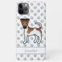 White And Tan Smooth Fox Terrier Cute Dog & Name