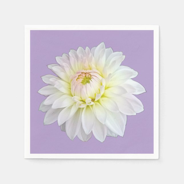 White and yellow flower napkin (Front)