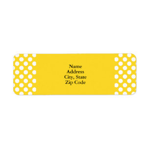 White and Yellow Polka Dot