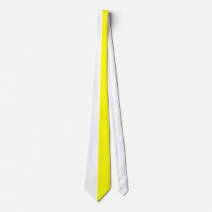 White and Yellow Two Colour Tie