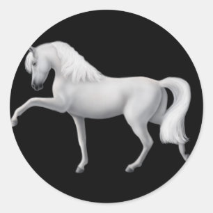 White Andalusian Horse Sticker
