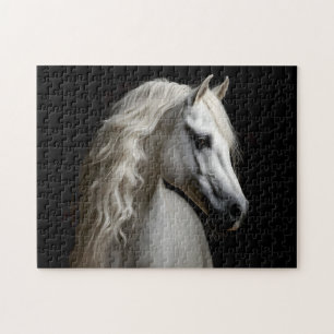 White Andalusian Stallion Jigsaw Puzzle