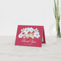 White Anemone & Orchid Bouquet Floral Thank You