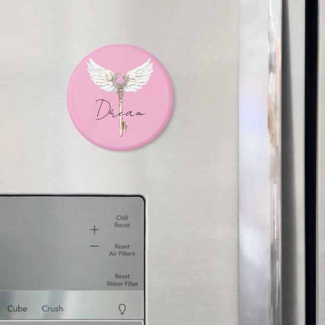White Angel Feathers Key Magnet (In Situ (Fridge))